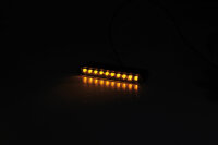 HIGHSIDER pro Stripe-Run LED Sequenz-Blinker Modul Gehäuse Schwarz / Linse Rauchgrau (Paar), Vorn & Hinten