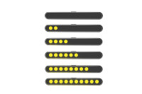 HIGHSIDER pro Stripe-Run Sequenz-Blinkermodul Schwarz/Getönt E-Geprüft (Paar)