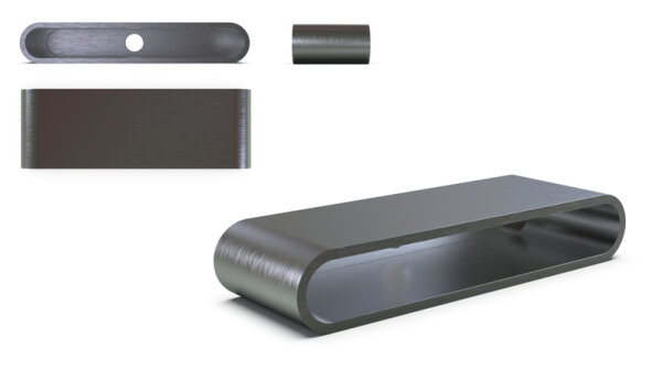 HIGHSIDER pro Einschweißgehäuse Schwarz CNC, Für Stripe Run (1Stck)