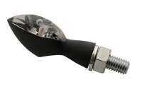 HIGHSIDER pro Pen Head LED Indicator Gehäuse Schwarz / Linse Rauchgrau (Paar), Vorn & Hinten