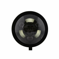 HIGHSIDER pro 7 Zoll Hauptscheinwerfer Frame-R1 Typ 11 LED Schwarz Untere Befestigung, E-Geprüft (1Stck)
