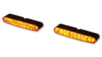 HIGHSIDER pro Stripe LED Einbaublinker Schwarz/Transparent E-geprüft (Paar)