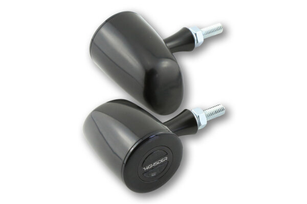 HIGHSIDER pro Rocket Classic LED Blinker Schwarz/Getönt E-Geprüft (Paar)