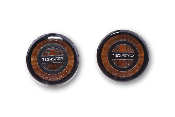 HIGHSIDER pro Rocket LED Blinker Schwarz E-Geprüft (Paar)