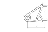 HIGHSIDER pro XS Lampenhalter Schwarz Set, Für 35-37 mm Ø