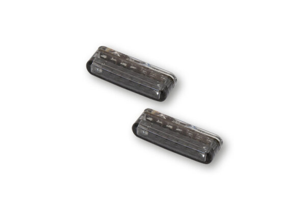 HIGHSIDER smart Shorty LED Rück-, Bremslicht, Blinker Getönt 3in1, E-Geprüft (Paar)