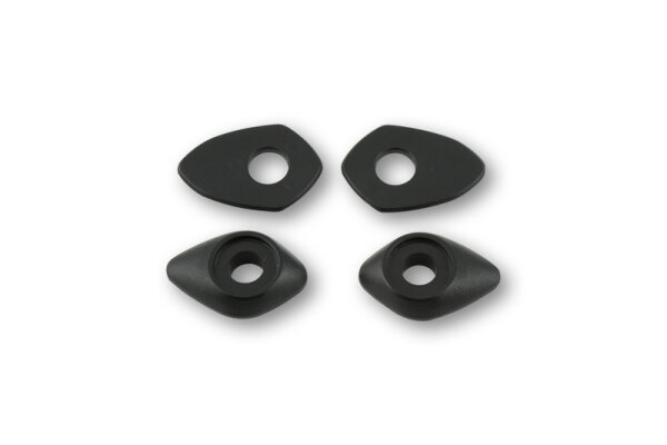 HIGHSIDER smart Montageplatten Indy Spacer Schwarz Für diverse Ducati