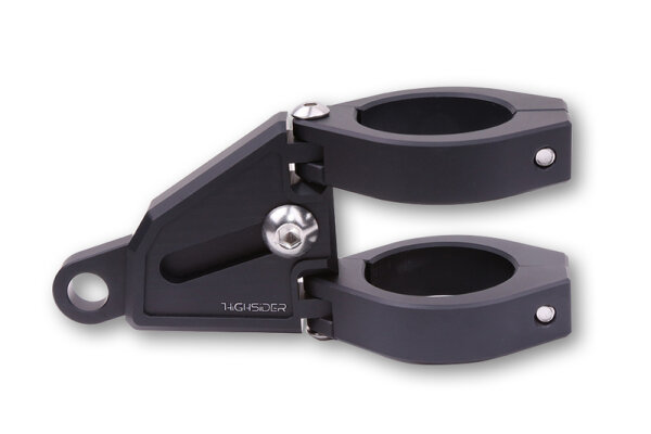 HIGHSIDER pro Extend Lampenhalter Schwarz Set, CNC, Aluminium, Für Ø 42-43 mm, Längenverstellbar