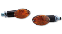 HIGHSIDER smart Cateye Mini Blinker Schwarz/Orange E-Geprüft (Paar)