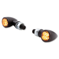 HIGHSIDER smart Sixteen Bullet LED Rück-, Bremslicht, Blinker Schwarz/Getönt 3in1, E-Geprüft (Paar)