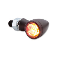 HIGHSIDER smart Sixteen Bullet LED Rück-, Bremslicht, Blinker Schwarz/Getönt 3in1, E-Geprüft (Paar)