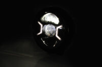 HIGHSIDER pro 7 Zoll Scheinwerfer HD-Style Typ 2 LED Schwarz E-Geprüft (1Stck)