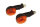 HIGHSIDER smart Mini Blinker Schwarz/Orange E-Geprüft (Paar)