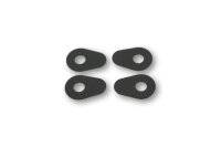 HIGHSIDER smart Montageplatten Indy Spacer Aluminium Schwarz, Für diverse Yamaha