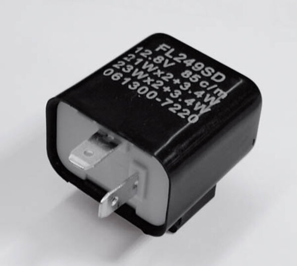 HIGHSIDER smart Blinkrelais Schwarz 2 Polig 12V 21W