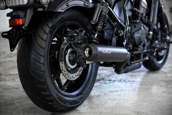 Miller Breaker II  Slip-On Auspuff für Honda CMX 1100 Rebel Euro5+