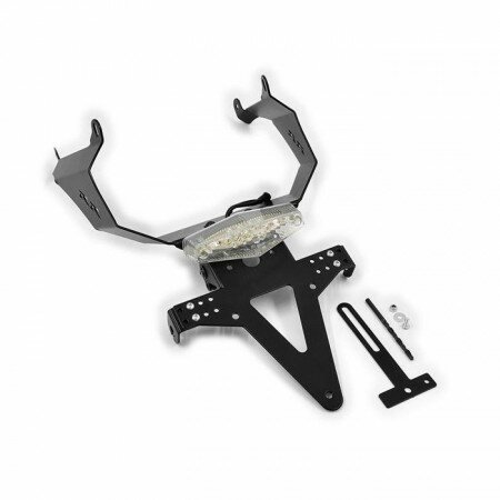 Kennzeichenhalter | HONDA CBR600RR | 07-12 verstellbar | T-Stück + Reflektor + Beleuchtung