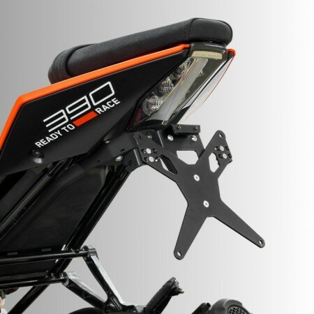 Kennzeichenhalter | KTM RC 125 / 390 | 22-24 verstellbar | T-Stück + Reflektor + KZB Halter