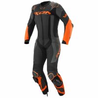 Ixon Lederkombi Vortex 3 Herren, schwarz/anthrazit/orange