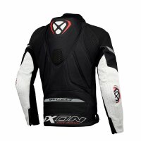 Ixon Lederjacke Vortex 3 Herren, schwarz/weiß