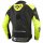 Ixon Lederjacke Vortex 3 Herren, schwarz/fluo-gelb