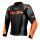 Ixon Lederjacke Vortex 3 Herren, schwarz/anthrazit/orange