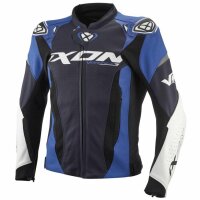 Ixon Lederjacke Vortex 3 Herren, blau/weiß