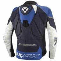 Ixon Lederjacke Vortex 3 Herren, blau/weiß