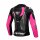 Ixon Lederjacke Vortex 3 Damen, schwarz/pink/weiß