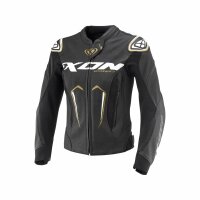 Ixon Lederjacke Vortex 3 Damen, schwarz/weiß/gold