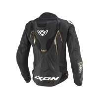 Ixon Lederjacke Vortex 3 Damen, schwarz/weiß/gold