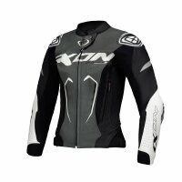 Ixon Lederjacke Vortex 3 Damen, schwarz/anthrazit/weiß