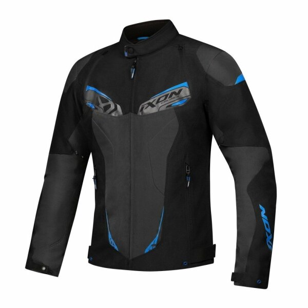 Ixon Textiljacke Caliber Herren, schwarz/anthrazit/blau