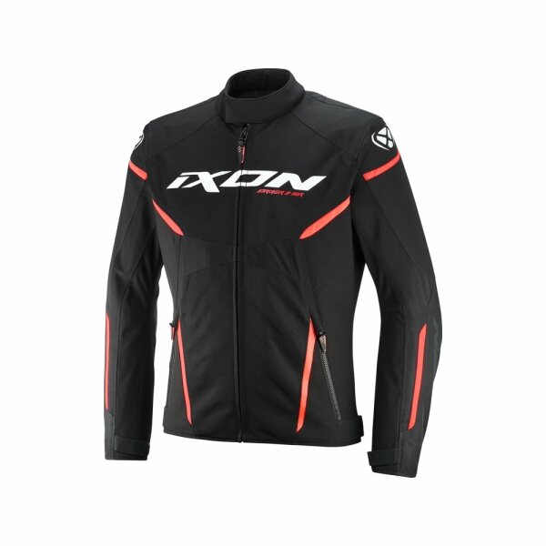 Ixon Textiljacke Striker 2 Air WP Herren, schwarz/weiß/rot