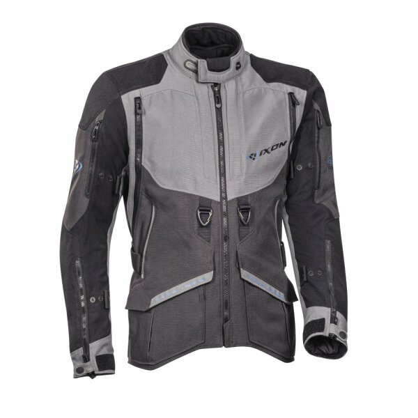 Ixon Textiljacke Ragnar Herren, anthrazit/grau/blau