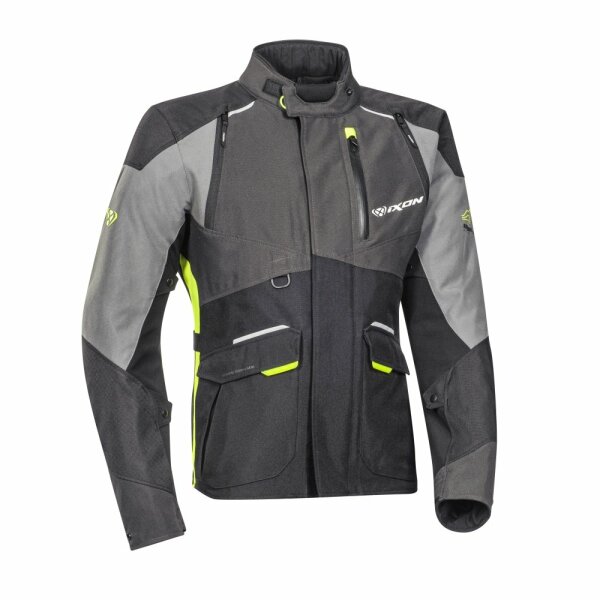 Ixon Textiljacke Balder Herren, schwarz/grau/fluo-gelb