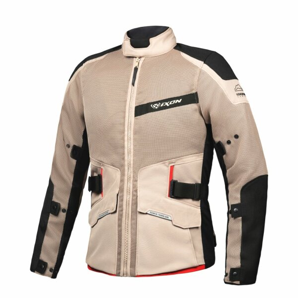 Ixon Textiljacke M-Njord Herren, sand/schwarz/rot