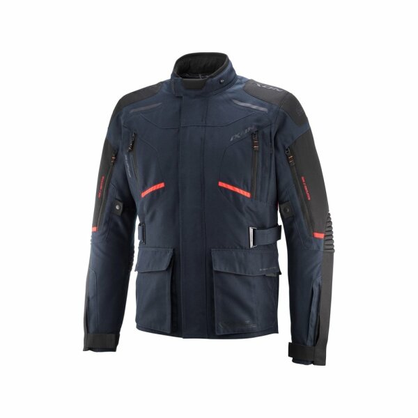 Ixon Textiljacke Midgard Herren, navy/fluo-rot