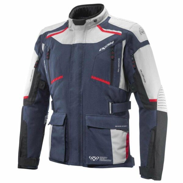 Ixon Textiljacke Midgard Herren, grau/navy/schwarz