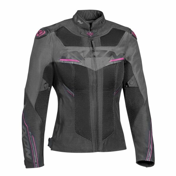 Ixon Textiljacke Draco Damen, schwarz/anthrazit/Fushia