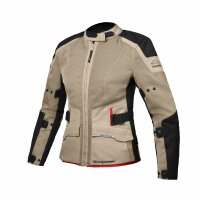 Ixon Textiljacke M-Njord Damen, sand/schwarz/rot