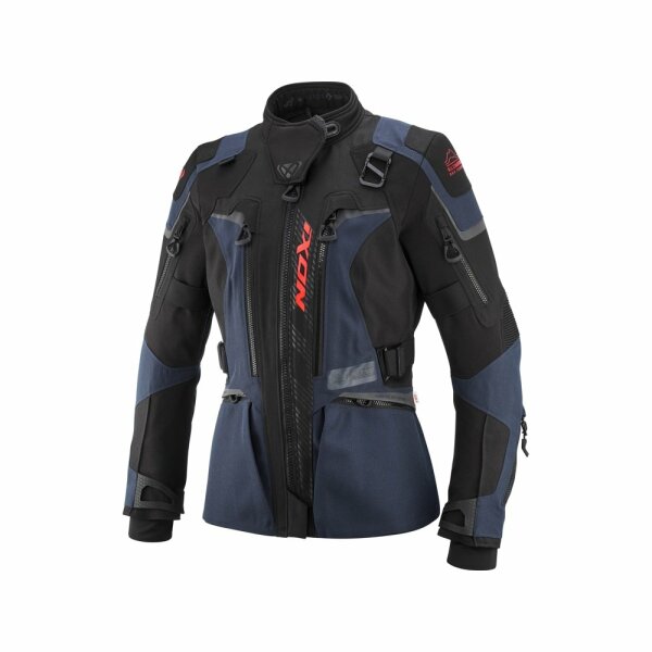 Ixon Textiljacke Odin Damen, navy/schwarz/fluo-rot