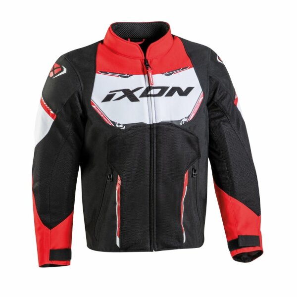 Ixon Textiljacke Striker Air Kids, schwarz/rot/weiß