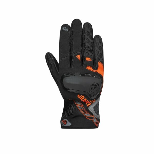 Ixon Sommerhandschuh Gravel Air Herren, schwarz/orange