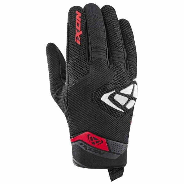 Ixon Sommerhandschuh Mig 2 Airflow Herren, schwarz/weiß/rot