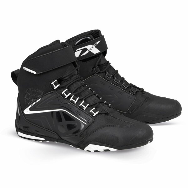 Ixon Motorradschuhe Killer WP Herren, schwarz/weiß