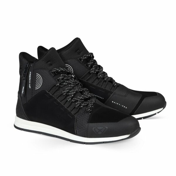 Ixon Motorradschuhe Freaky WP Herren, schwarz/weiß