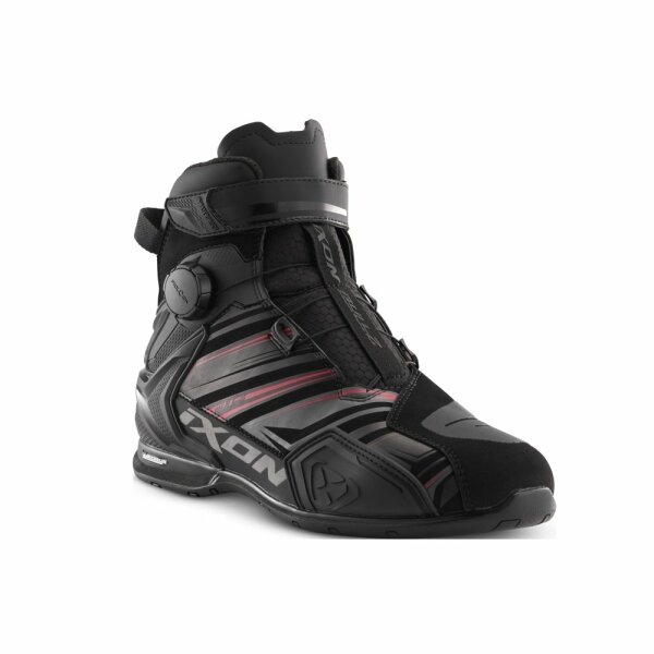 Ixon Motorradschuhe Bull 2 WP Ultra Herren, schwarz/anthrazit/rot