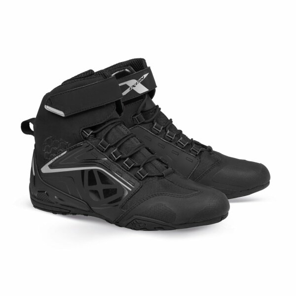 Ixon Motorradschuhe Killer WP Damen, schwarz/silber