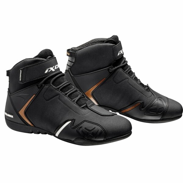 Ixon Motorradschuhe Gambler WP Damen, schwarz/gold